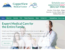 Tablet Screenshot of copperviewmedical.com